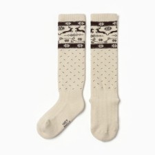 New Year. Women's golfs from Mongol wool, white color with a pattern, river 36-42