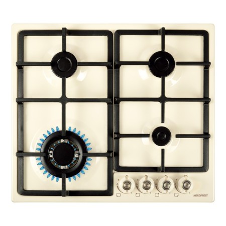 Hon surface NordFrost HS 6042 Ry, gas, 4 burners, beige