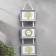Triple photo frame on braid L-1 10x15 cm silver (plastic screen)