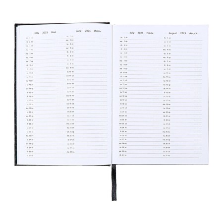 Dated diary 2024, A5, 176 sheets, Attomex.arkona, Bumvinyl cover, Lasse, Block 70 g/m2, black-8