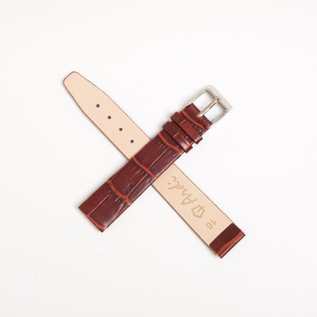 Watch strap, male, 16 mm, harness 75 mm, larynx 115 mm, genuine leather