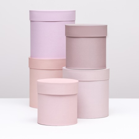 A set of hats 5 in 1 "powder", 20 × 20 × 20–13.5 × 13.5 × 13.5 cm