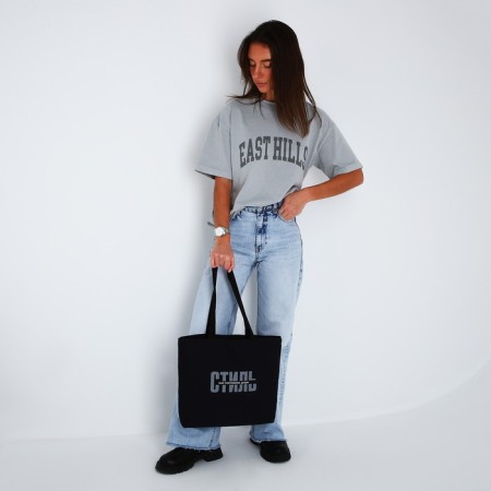 Shopper bag, department without lightning, without lining, black color-7