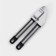 The press for garlic shares "Assistant", 18 cm, black color, silver color