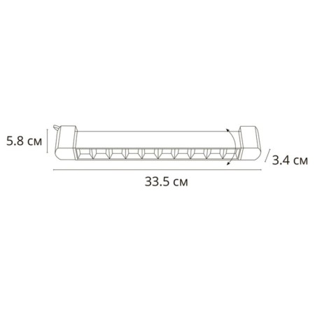 Car lamp Arte Lamp Flash A4575PL-1BK, LED, 18 W, 3.4x33.5x5.8 cm, 1500 lm, black-2