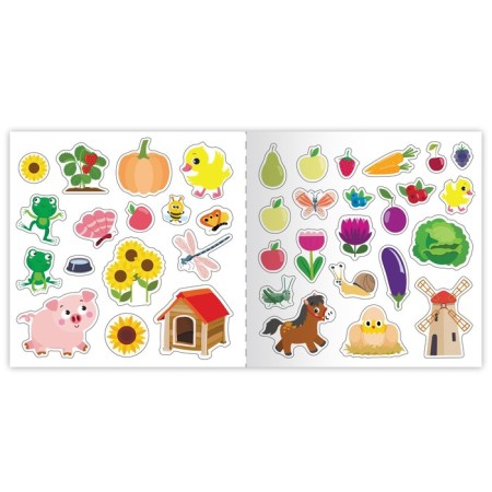 Coloring on numbers with stickers "Fun Farm", 16 p.-4