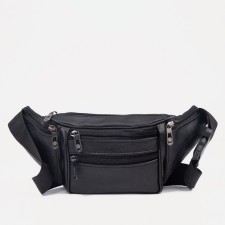 Lightning waist bag, black color