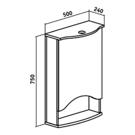 Fortuna 50 mirror 24 x 50 x 75 cm-2