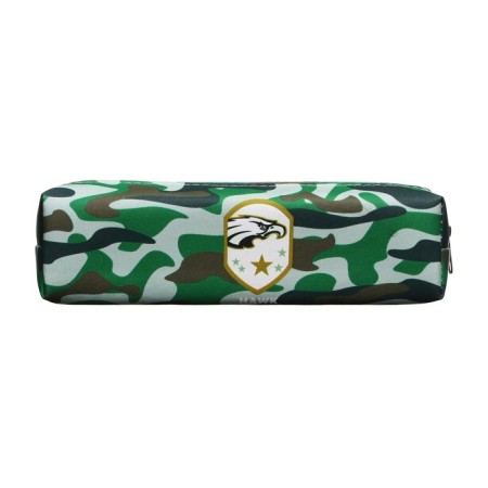 School Penal "Millitari", on a zipper, green-1