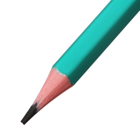 Pencil Chernographic Erichkrause "Prime", HB, Grifel D = 2.2 mm, hexagonal, in the box, green-6