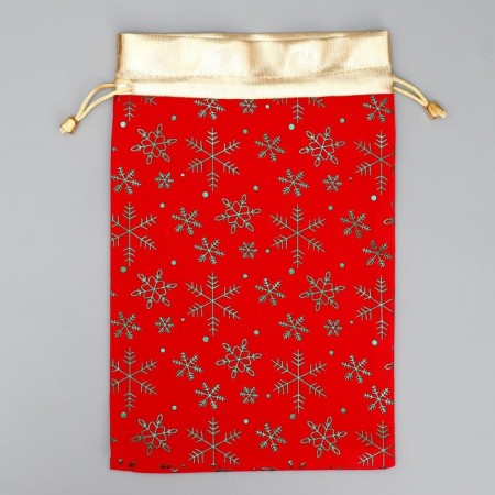 Gift sugar suction “Gift bag”, snowflakes, embossing, 20 x 30 cm +/- 1.5 cm, New Year-4