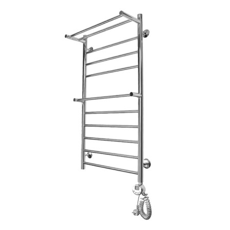 Domoterm electric heated towel rail "Medea" P10, 500x1000 mm, 2 shelves, right, chrome