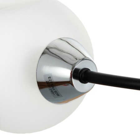 Svetogor chandelier "Mir" 4x60W E27 Black/Chrome-6