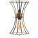 Lamp Bayerlux "Anetta" 3he27 40W gold 16x50x23-123cm