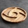 Menzhitsa wooden "round", with a cutting board, d = 30 cm, an array of ash