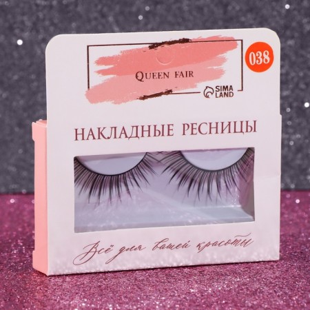 Falled eyelashes "Witter", without glue, black color-4