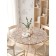 Tables on the table "Flower pattern", round, oxford, elastic band, size 140x140 cm, diameter 105-120 cm
