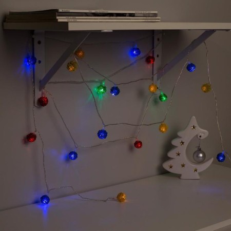 Garland "thread" 4 m with nozzles "Ball Wire", IP20, transparent thread, 20 LED, glow of multi, 8 modes, 220 V-2