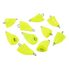 Cargo bullet-exentric painted pissy Yaman 10 pcs., 16 g, yellow