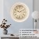 Watch Wall Interior "Weaving", silent, D-45.5 cm, white-gold, aa