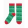 Male socks "Deer, Christmas trees and snowflakes", green color, rr 39-44