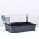 The cage for the rodents "Pigzon" No. 1 folding, 58 x 40 x 34 cm (+bowl, 2 feeders), gray