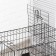 A cell for dogs and cats, a two -tier 70 x 50 x 60 cm, black