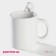 Mug of the shade "bunny", 380 ml, white color