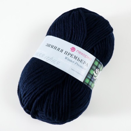 Yarn "Winter Premiere" 50% Merinos. Sure, 50% acrylic volume 150m/100g (04-t. Sini)-1