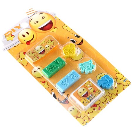Printing color "Smile", set of 5 pcs., Stamping pillow-5
