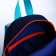 Baby backpack on lightning, external pocket, reflective element, blue color