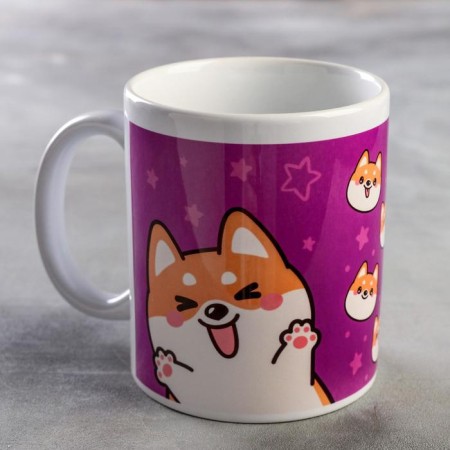 Shiba sublimation mug 320 ml, with application
