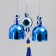Wind music Metal "Three Elephants" from the evil eye with a brush 2 bells 30 cm