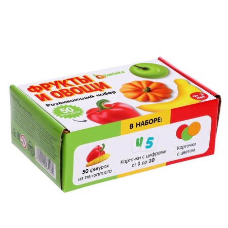 Developing set "Fruits and Vegetables", Sorter, according to the methodology of G. Doman-4