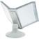 Demosystem of a desktop rotating on 10 panels A4 Calligrata, gray