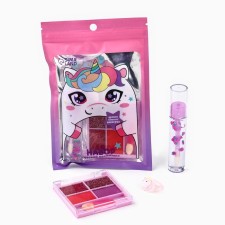 A set of children's cosmetics with a ring 