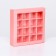 Box for sweets, 16 pcs, pink, 17.7 x 17.7 x 3.8 cm