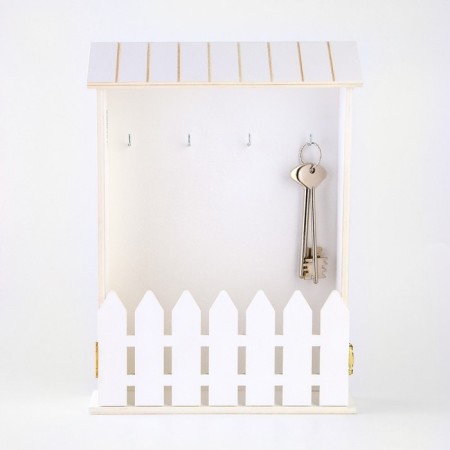 The keybox is “white”, 22.5 x 30.5 x 5.7 cm.-5