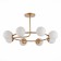 Ceiling EVOLUCE lamp. Sle220602-08. Calabria. 8x40 watts, E14, 77x77x38.5 cm, golden color