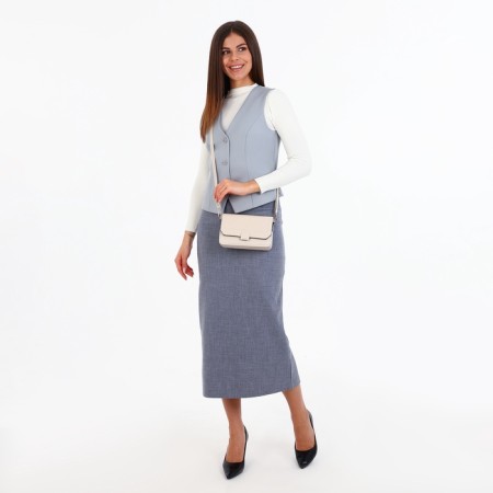 Bag Women's Messenger on Magnet, Milk color-9