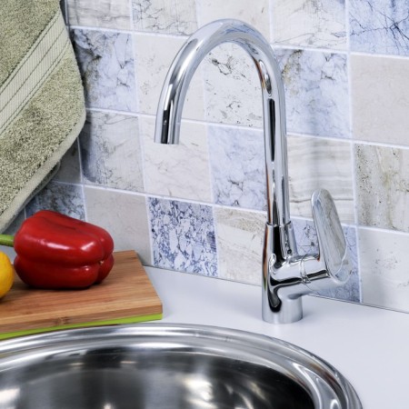 Kitchen mixer Wasserkraft Vils 5607, single -leaf, spill 209 mm, chrome-4