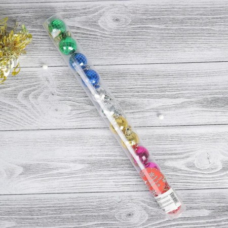 Set of balls plastic D-2.5 cm, 12 pcs "proxo disco" mix-1