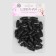 A set of fixers for the cord, d = 6 mm, 3 × 1 cm, 50 pcs, black color