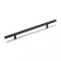 Hand -handed tundra rating, light, d = 12 mm, m/o 192/300 mm, external leg, black color