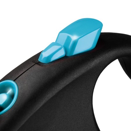 Roulette Flexi Black Design S (up to 15 kg) 5 m tape, black/blue-1