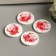 Button decorative tree "Bouquet of roses" 2.5x2.5 cm