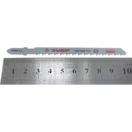 Fabric for the jigsaw of the bison 155901-2.5, T-shaped shank, 10 tpi, 75 mm, 3 pcs.-4