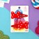 Invisibility for hair "Abel" (set 2 pcs) a bow in peas, 5 cm, red