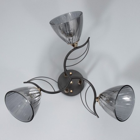 Salma chandelier 3he27 40w Black 54x54x24cm Bayerlux-4