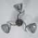 Salma chandelier 3he27 40w Black 54x54x24cm Bayerlux